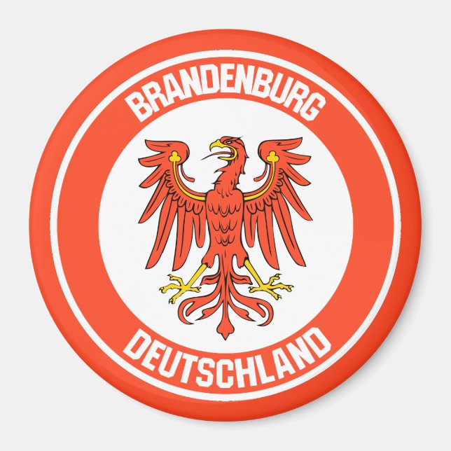 Brandenburg Round Emblem Magnet (Front)
