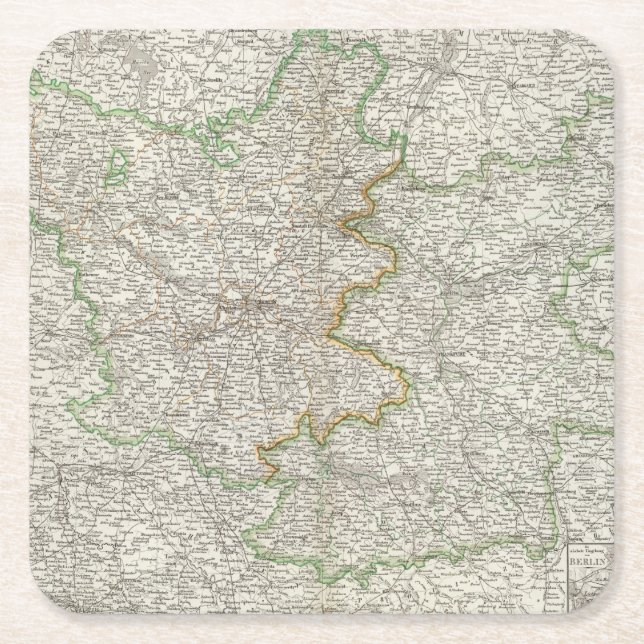 Brandenburg Square Paper Coaster (Front)