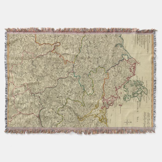 Brandenburg, W Pomerania Throw Blanket (Front)