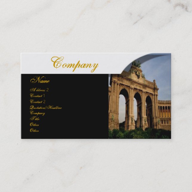 Brandenburger Gate Profile Card (Front)