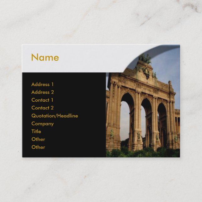 Brandenburger Gate Profile Card (Front)