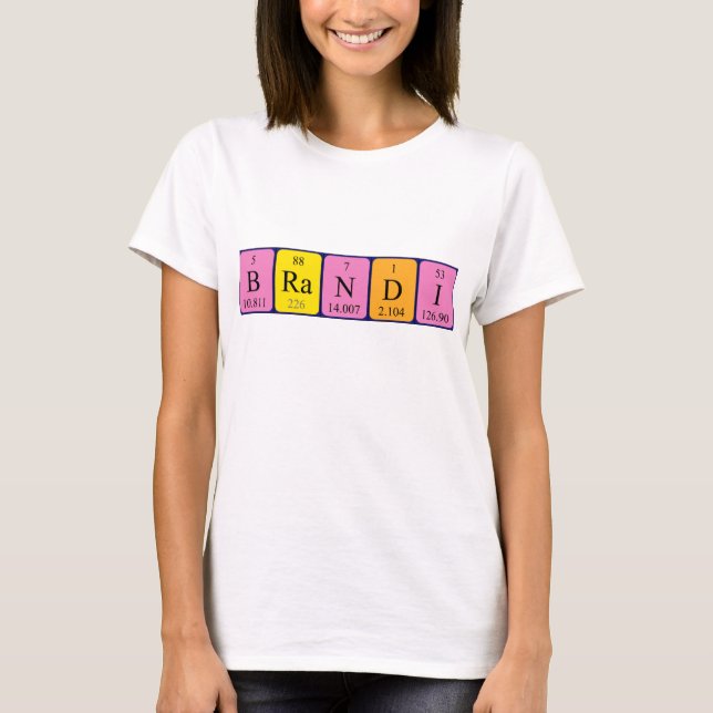 Brandi periodic table name shirt (Front)