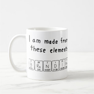 Brandine periodic table name mug