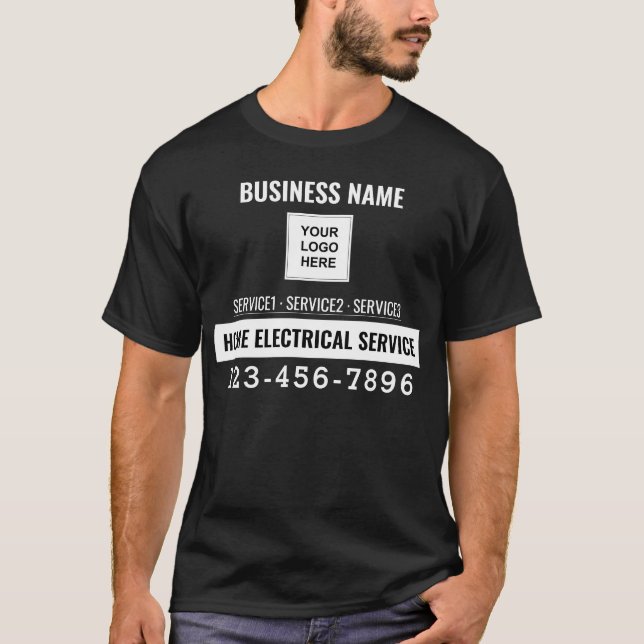Branding Business QR code  T-Shirt (Front)