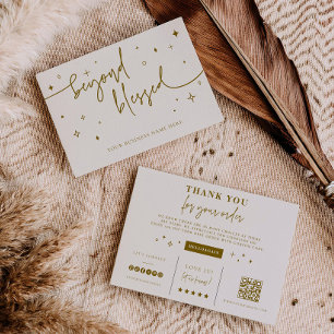 Branding Coupon Card Small Business Shop Thank you