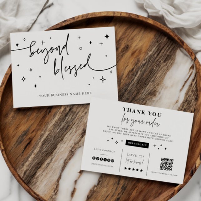 Branding Coupon Card Small Business Shop Thank you (Creator Uploaded)