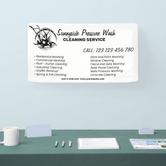 Branding For Pressure Washing Cleaning Business Banner