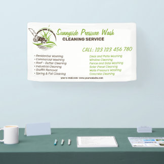 Branding For Pressure Washing Cleaning Business Banner
