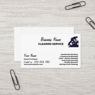 Branding For Pressure Washing Cleaning Business Business Card