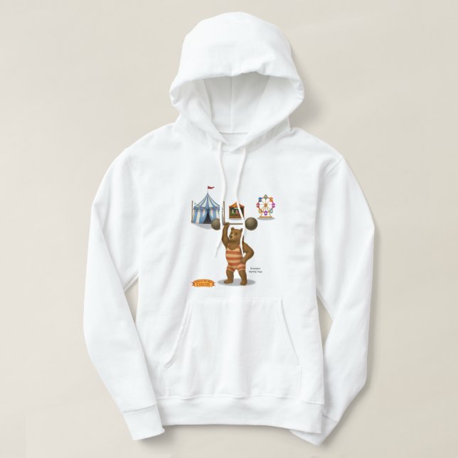 Brandon, circus strong bear hoodie (Design Front)