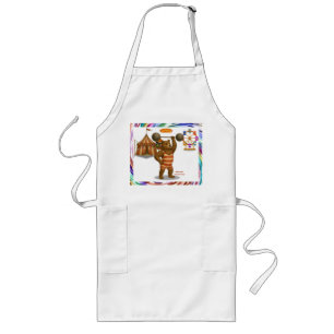 Brandon, circus strong-bear long apron