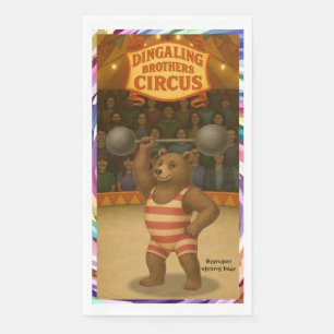 Brandon, circus strong-bear napkin