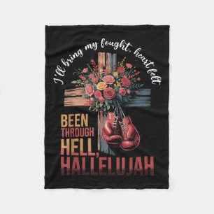 Brandon Hard Fought Hallelujah Praise Jesus Christ Fleece Blanket