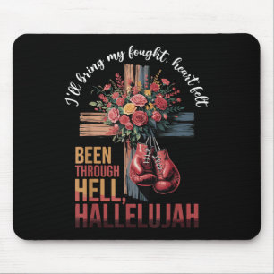 Brandon Hard Fought Hallelujah Praise Jesus Christ Mouse Pad