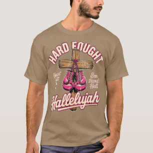 Brandon Hard Fought Hallelujah Praise Jesus-Photor T-Shirt