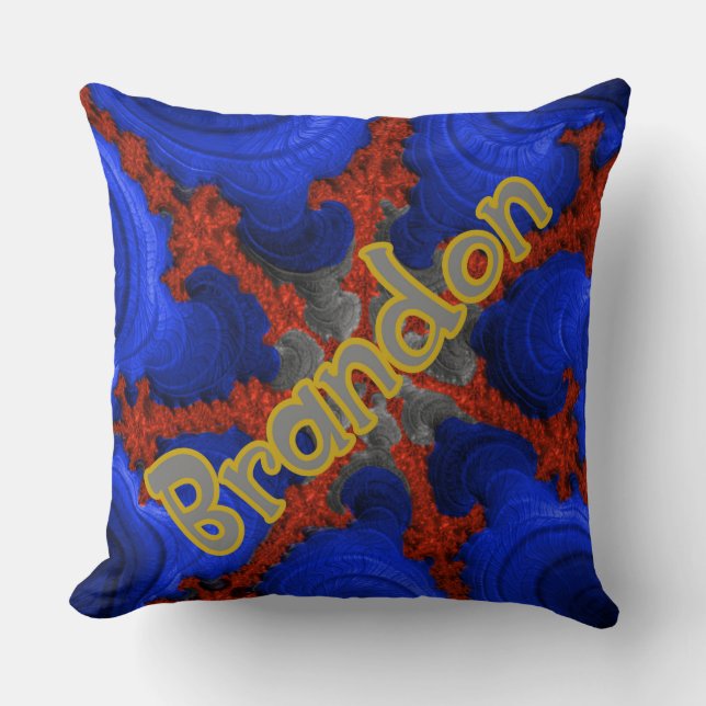 Brandon on Ruby Sapphire  Cushion (Front)