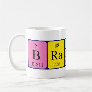 Brandon periodic table name mug