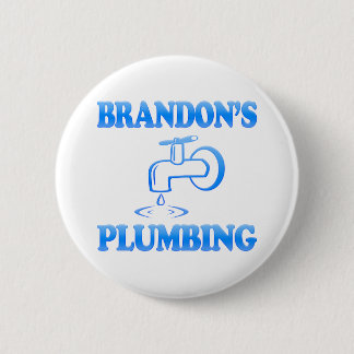 Brandon's Plumbing 6 Cm Round Badge