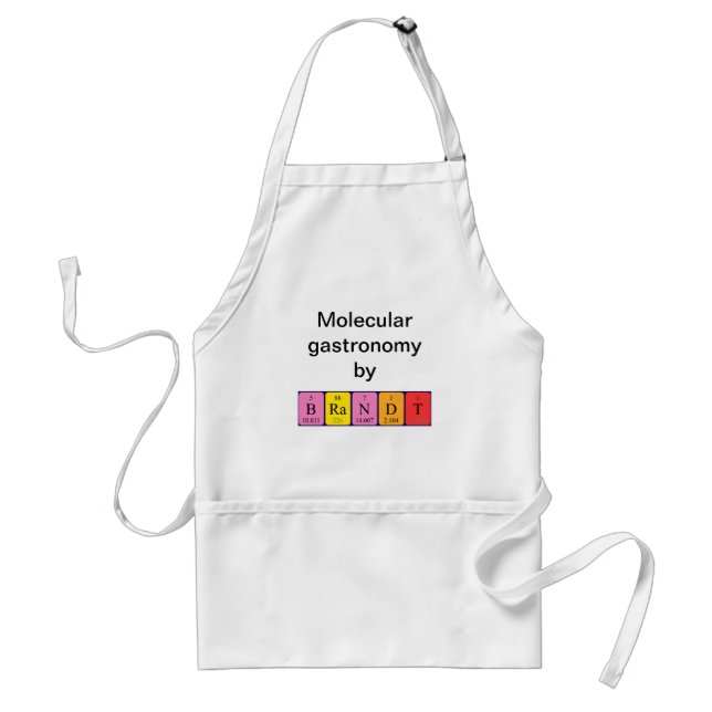 Brandt periodic table name apron (Front)