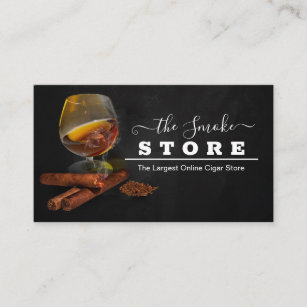 Brandy / Cigars Store Business Card