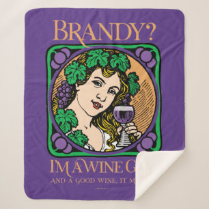 Brandy (I’m a wine girl) Sherpa Blanket