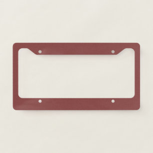   Brandy  (solid colour)  Licence Plate Frame