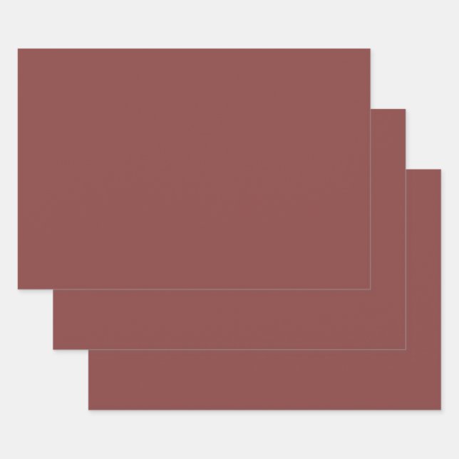 Brandy  (solid colour) wrapping paper sheet (Set)