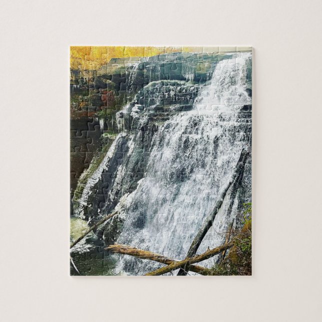 Brandywine Falls Cuyahogo National Park Ohio Jigsaw Puzzle (Vertical)