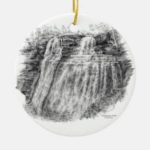 Brandywine Falls (CVNP) Ceramic Tree Decoration