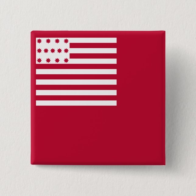 Brandywine flag 15 cm square badge (Front)