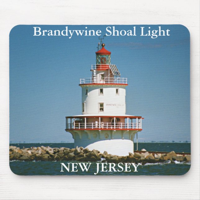 Brandywine Shoal Light, New Jersey Mousepad (Front)