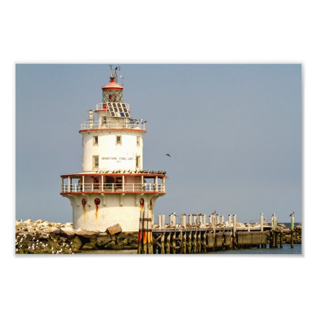 Brandywine Shoal Lighthouse Photo Print (Front)
