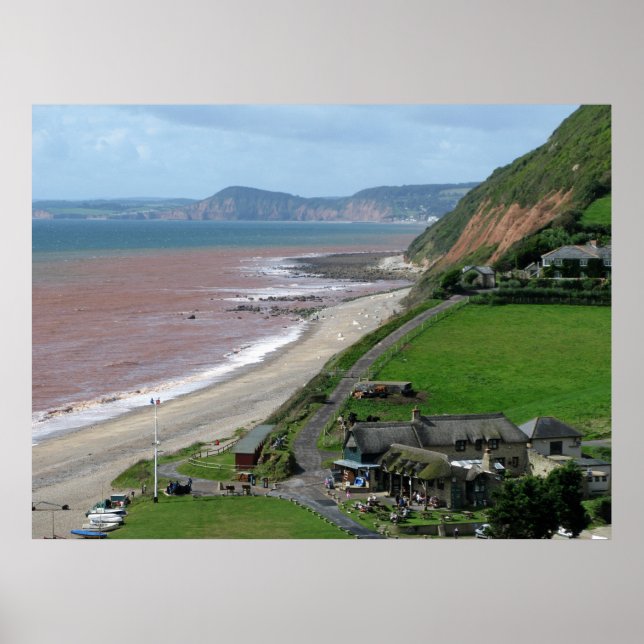 Branscombe Beach Poster (Front)