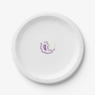 Bransoletka z serduszkiem Style, Light Eggplant Paper Plate