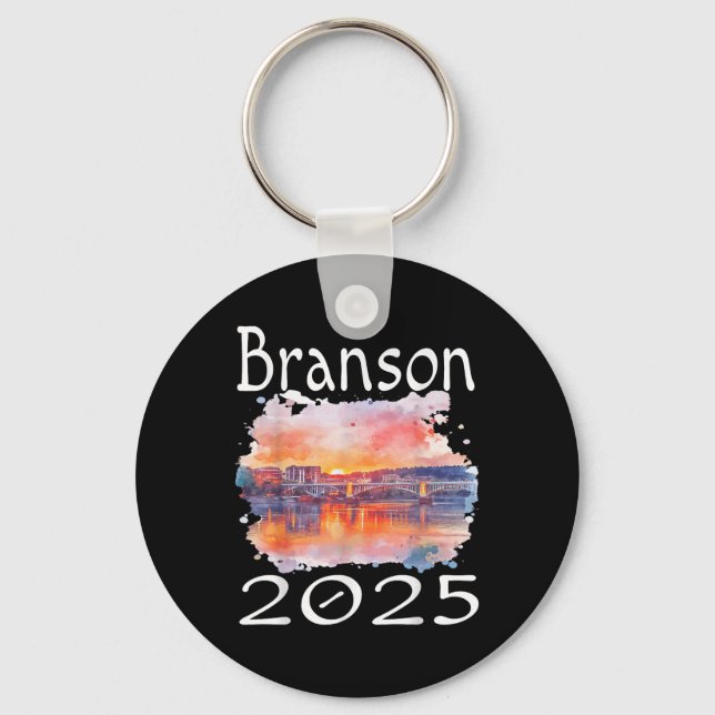 Branson 2025 Matching Family Vacation Group Getawa Key Ring (Front)