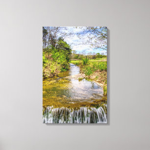 Branson Fall Creek Stream Canvas Print