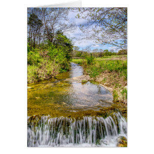 Branson Fall Creek Stream Greeting Card