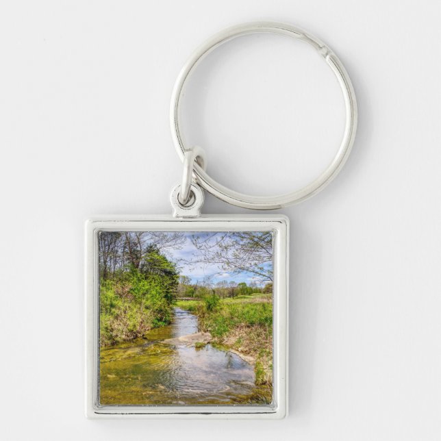 Branson Fall Creek Stream Key Ring (Front)