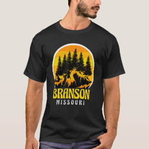 Branson Missouri Big Wheel Travel Camping Hiking N T-Shirt