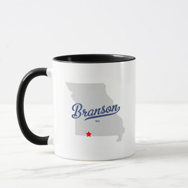 Branson Missouri MO Shirt Mug (Left)