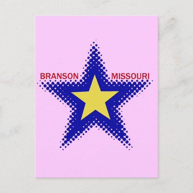 BRANSON MISSOURI POSTCARD (Front)