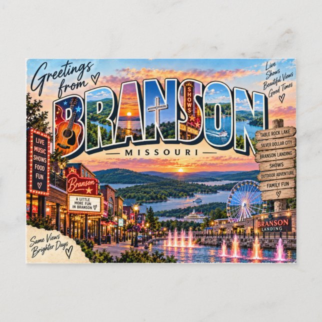 Branson Missouri Postcard (Front)