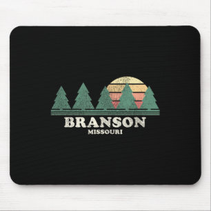 Branson Mo Vintage Throwback Tee Retro 70s Design  Mouse Pad