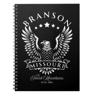Branson Ozark Mountains Missouri Vintage Eagle Notebook
