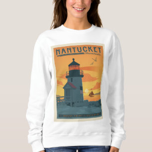 Brant Point Lighthouse   Nantucket MA Sweatshirt