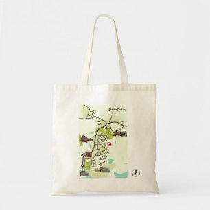 Brantham Map Tote Bag