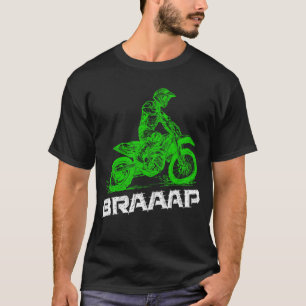 Brap Braap 2-Stroke Send It Motocross Dirt Bike T-Shirt