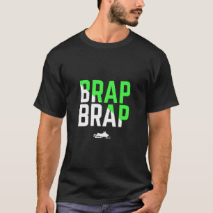 Brap Brap Snowmobile Hooded Green Edition T-Shirt
