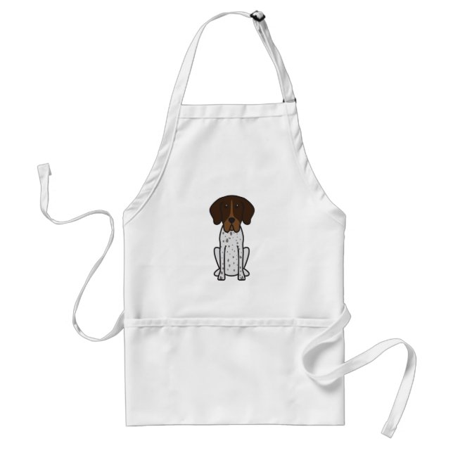 Braque Francais Dog Cartoon Standard Apron (Front)