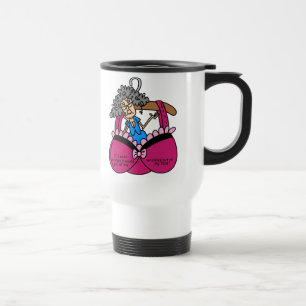 Bras and Wrinkles Humour Travel Mug